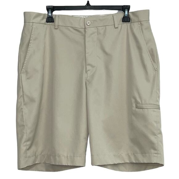 Alan Flusser Other - Alan Flusser Men’s Khaki Golf Shorts Size 36 Chino Flat Front